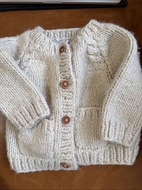 Huggalugs Chunky Hand Knit Cardigan 18-24 Months